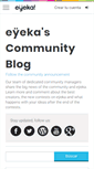 Mobile Screenshot of bloges.eyeka.com